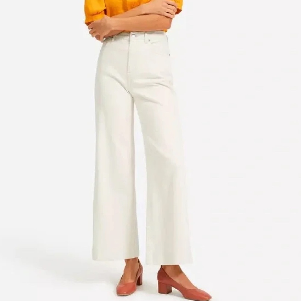 EVERLANE Jeans Natural The Summer Wide Leg Jeans Boho High Rise